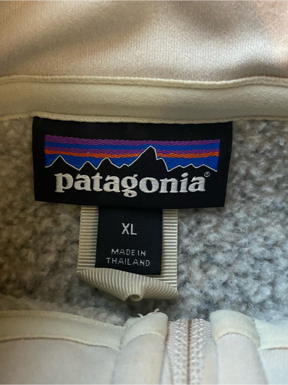 Patagonia Better Sweater 1/4 Zip Women's XL Birch White Fleece 25617 - Picture 4 of 11